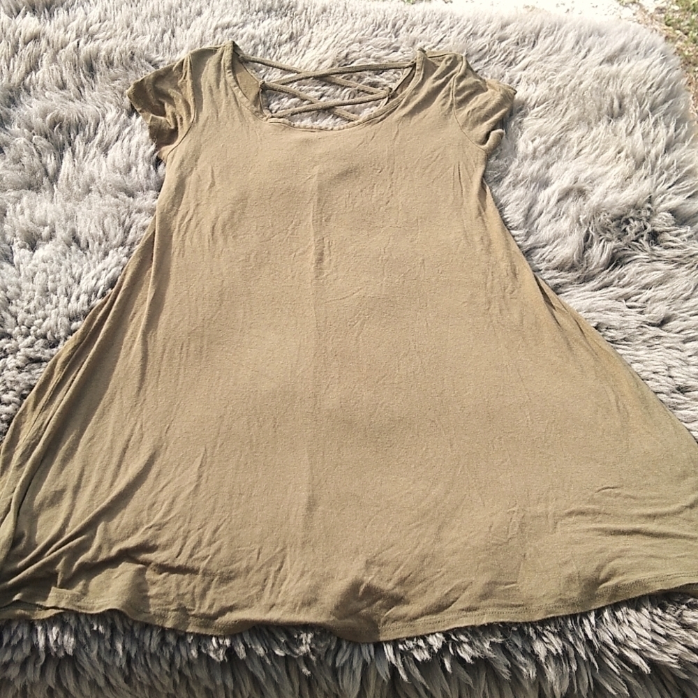 𝅺cypress Green Babydoll Dress
